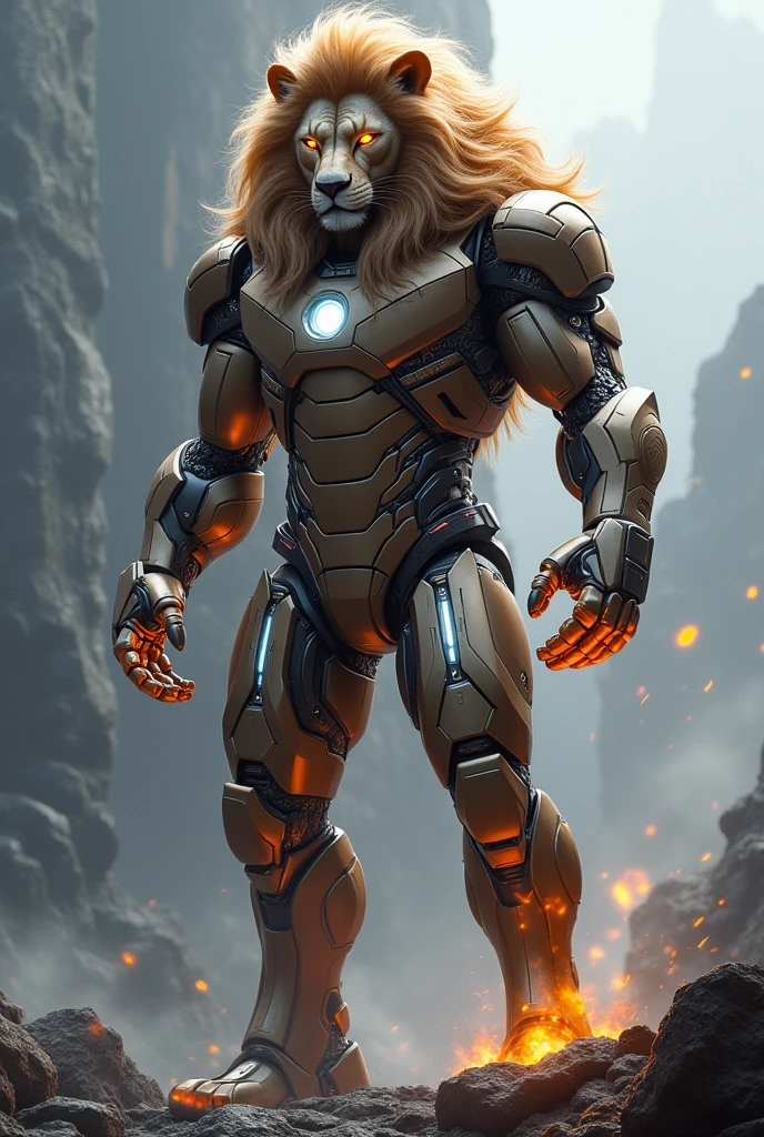 Iron man lion face