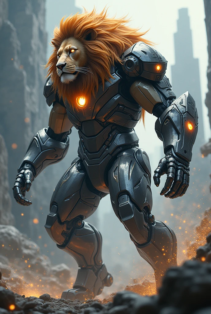 Iron man lion face