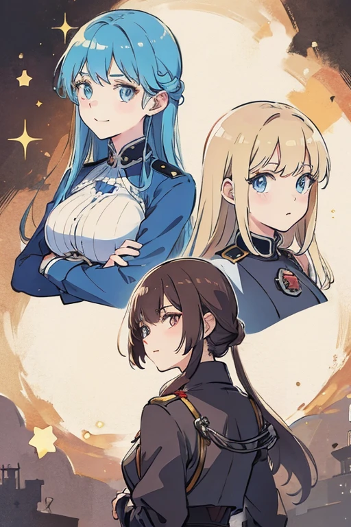 The Central Powers but as anime girls