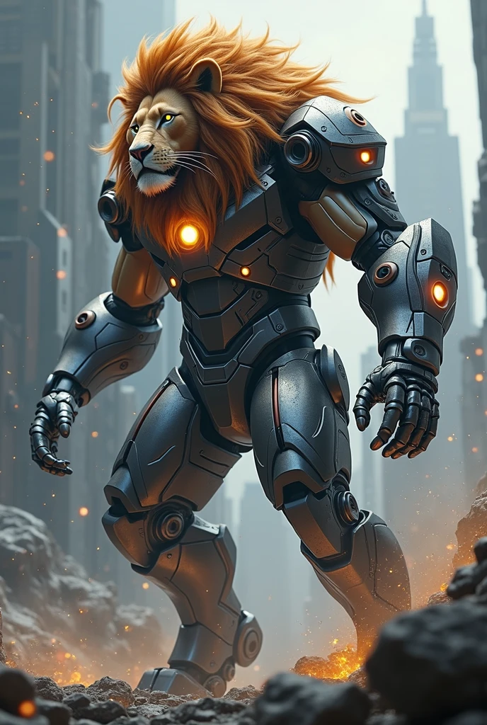 Iron man lion face