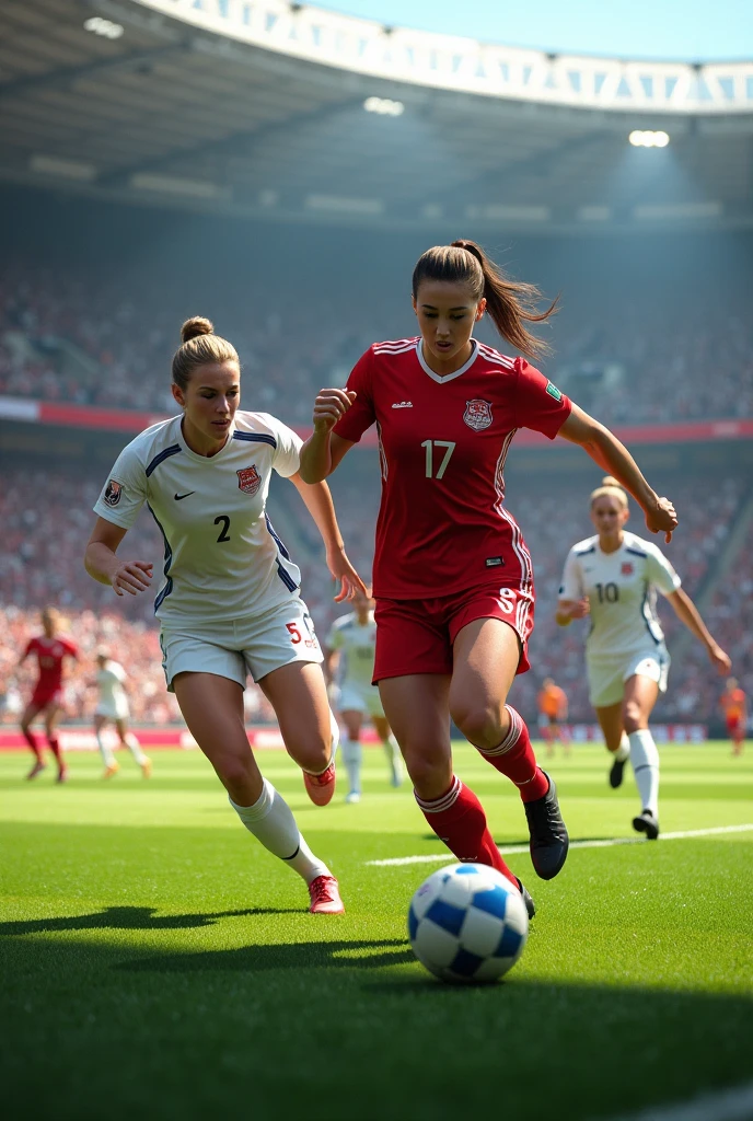 Women football players