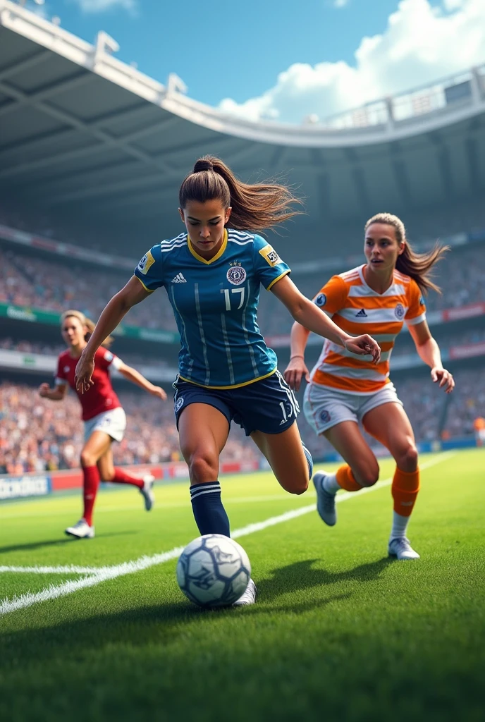 Women football players