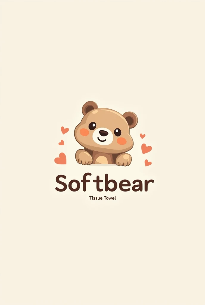 Logo for tissue towel name is softbear