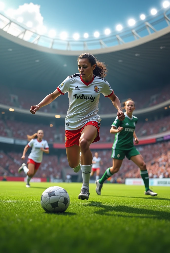 Women football players