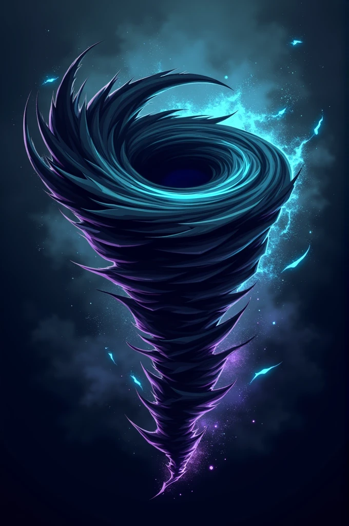 Logo of a gaming clan called Dark Winds, representing a tornado
