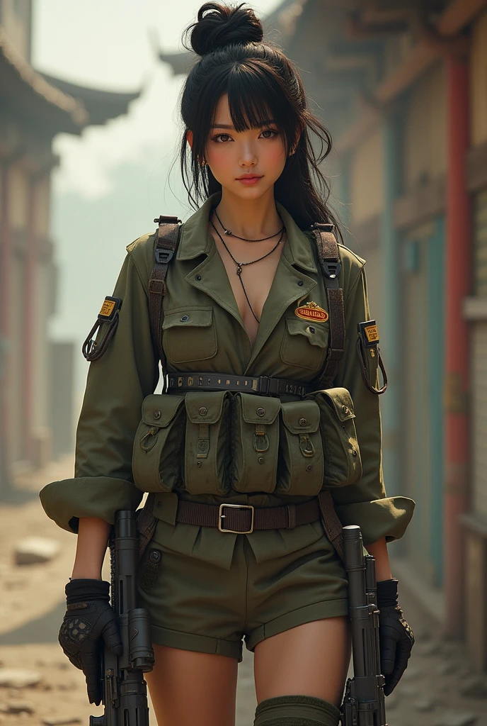 Japanese Idol、Glamour、Muscular、sexy、Atmosphere、Masterpiece、Real People、Female body、balance、Armed female soldier