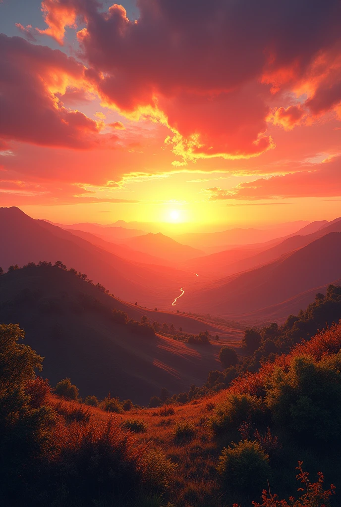 sunset landscape