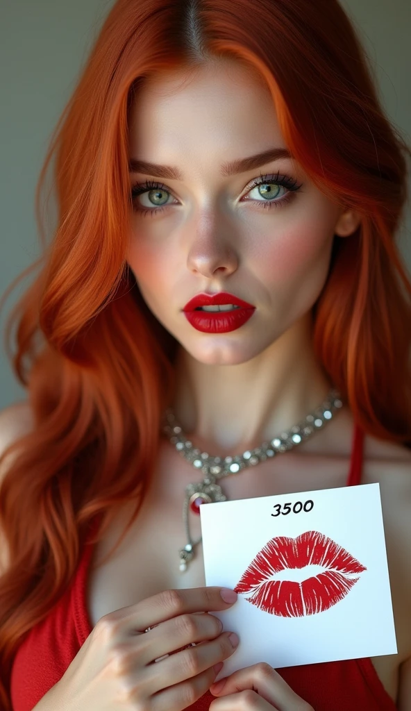 hyperrealistic beautiful busty 19-year-old woman with long legs wearing shiny orange corset and white wide-leg pants, model shooting full body photography, ginger very long straight updo hair, soaky wet skin, dark eye makeup with eyeliner, seductive smile, red lips, 8K, Best quality, Meisterwerk, ultra high resolution, (Realismus: 1.4), Originalfoto, (realistische Hautstruktur: 1.3), (Filmkorn: 1.3), (Selfie-Winkel), 1 girl, Beautiful round hazel eyes and facial details, Meisterwerk, Best quality, indoor photography, nsfw
