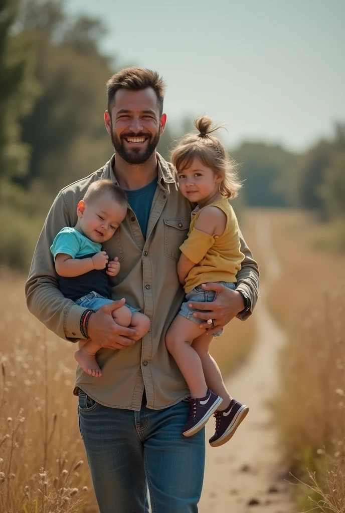 FATHER WITH CHILDREN