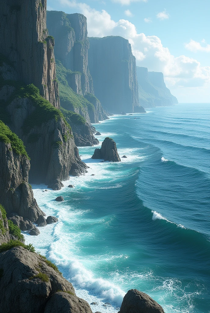 Realistic sea landscape