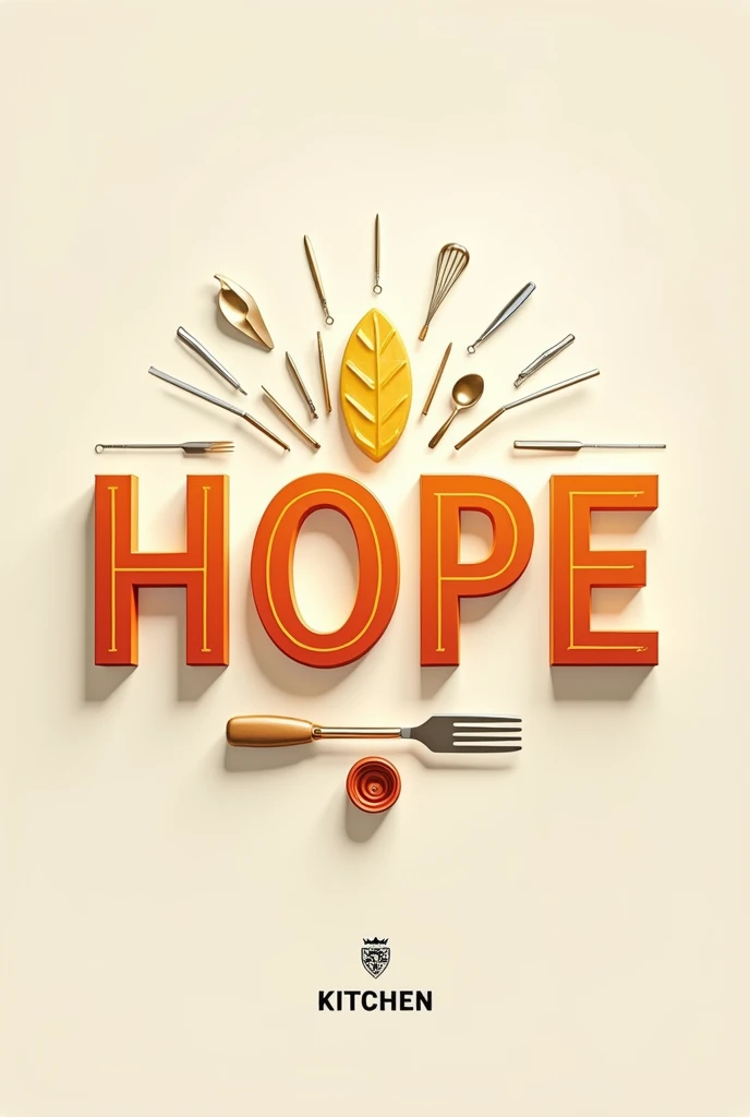 Hope word with kitchen Logo