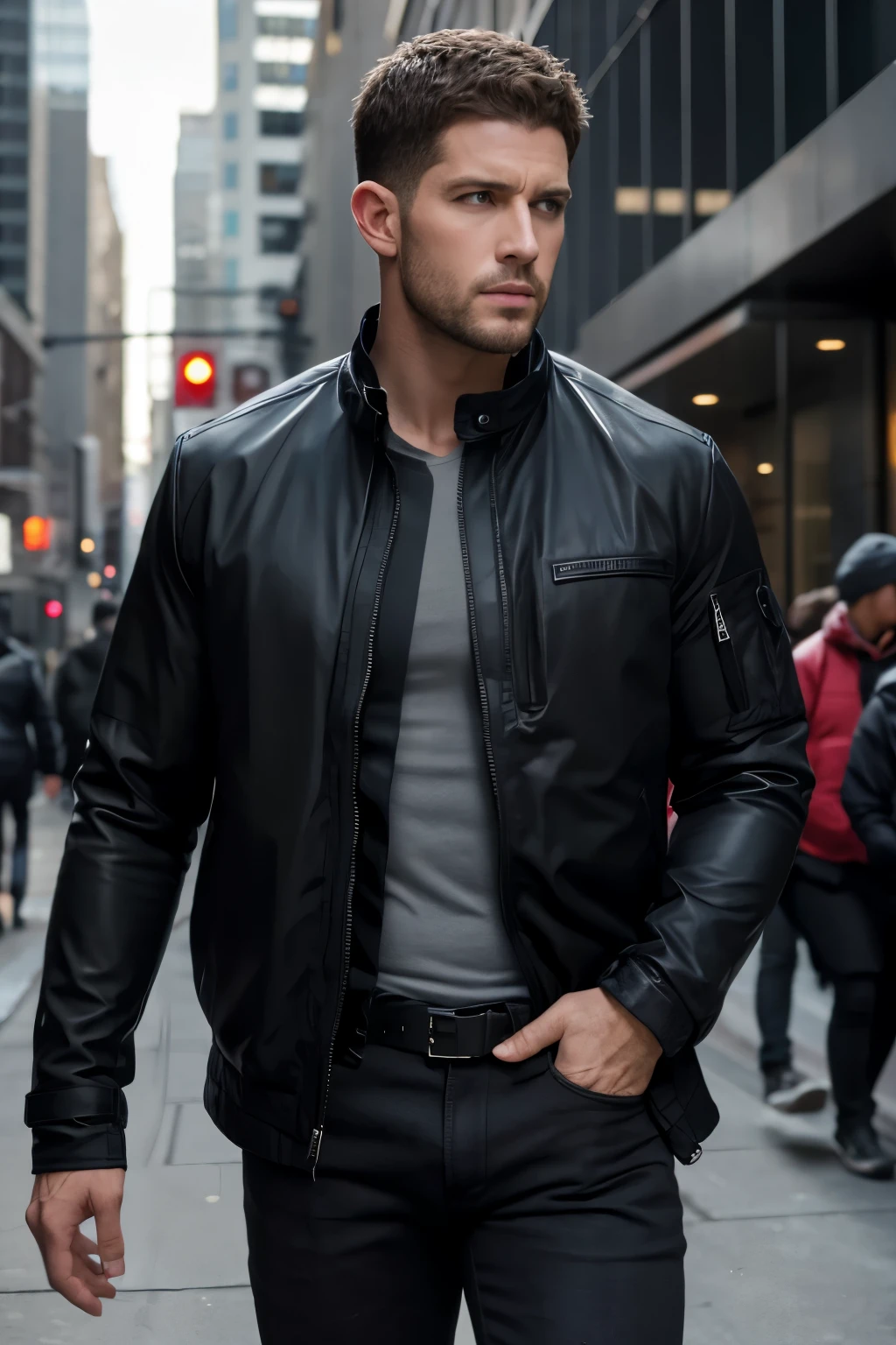 Chris Redfield black jacket