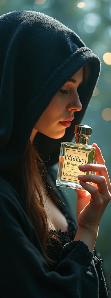 perfume of midday elixir but putting the perfume on the neck and that the perfume is seen with the name of midday elixir that is a covered man