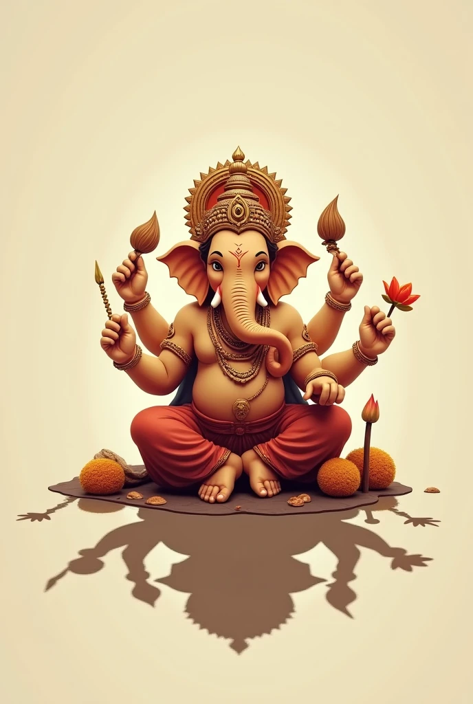 BAL GANESH WITH BROWN SHADOW