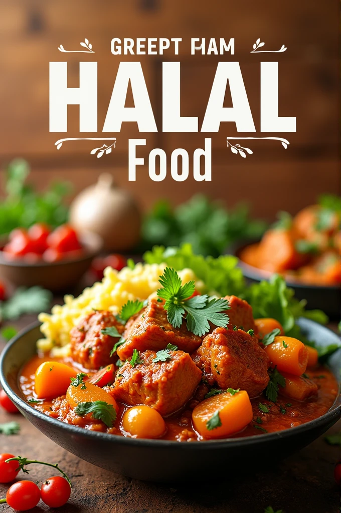 Banner of Halal food business