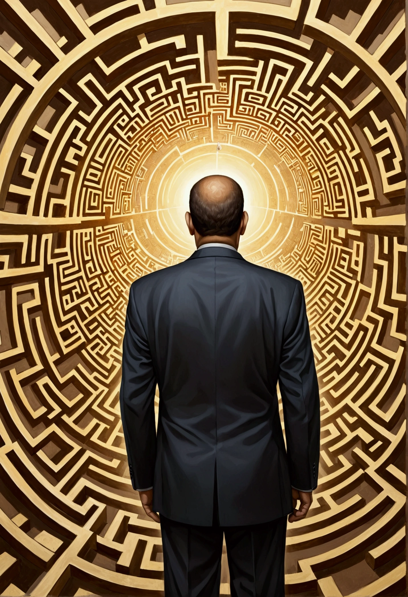 A man with a maze in his mind, Entering the mind maze, They go deep into his heart., Trapped in my consciousness, his mind contemplating eternity, A Picture of the Human Mind, inspired Igor Morsi, who can open the mind, Igor Morsi, Mind-driven, author:Laszlo Barlow