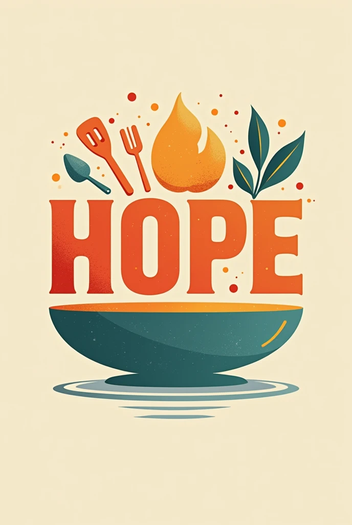 Hope word with kitchen Logo