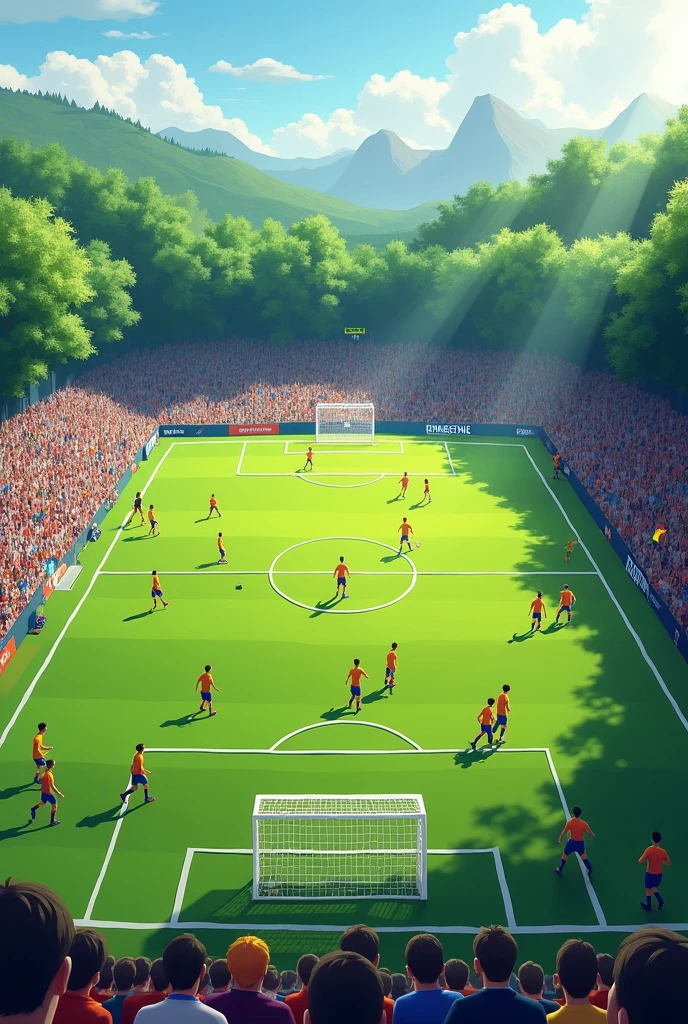 Field for amateur football tournament