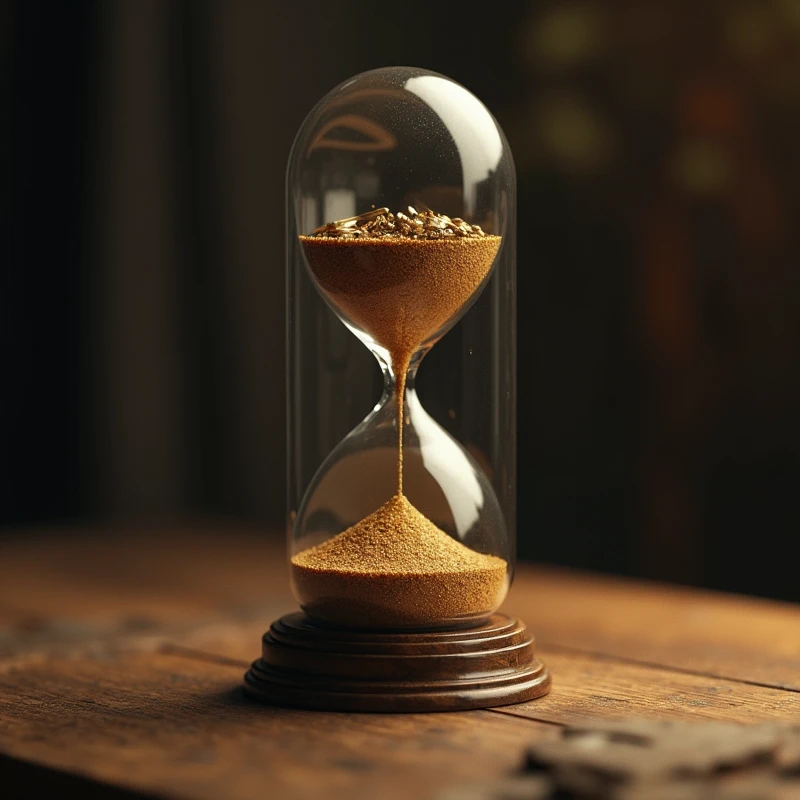 intricate hourglass inside a capsule, inside a film take shot, detailed realistic interior, photorealistic, 8k, cinematic lighting, warm color tones, dramatic chiaroscuro lighting, highly detailed, sharp focus, 3d rendering, hyperrealistic, studio lighting, physically based rendering