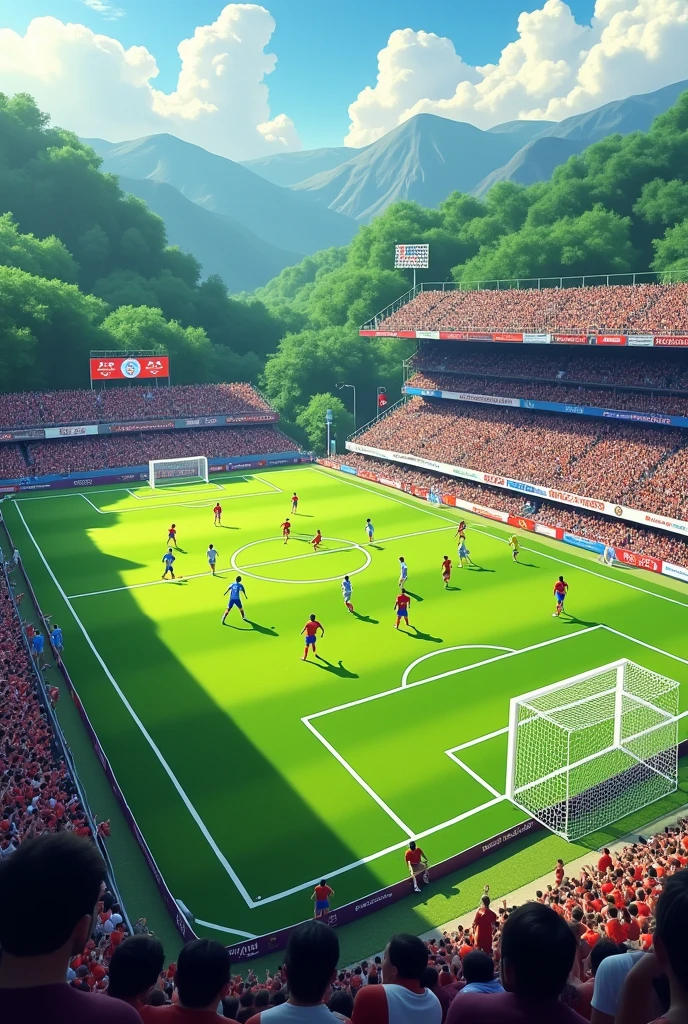 Field for amateur football tournament