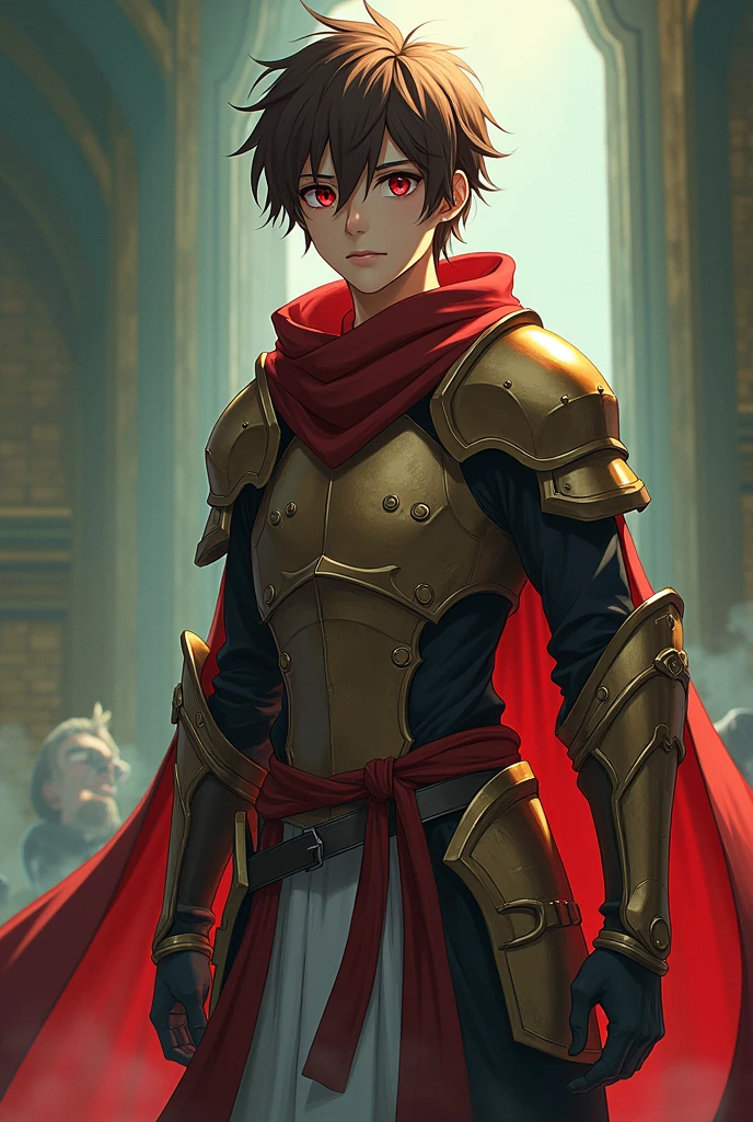 Keyaru is a young boy of medium height with brown hair and red eyes. Initially, he is dressed in simple clothes he used in the village, then after the start of his revenge he uses a set of armor he stole from the Captain of the Guards. When he uses his Heal skill, his eyes turn green. His new appearance as Keyaruga is just an older version of himself. In his "Keara" disguise, he gives off a more feminine appearance - a buxom maiden with waist-long brown hair with a red ribbon on the back of the head, except leaving the male genital intact.