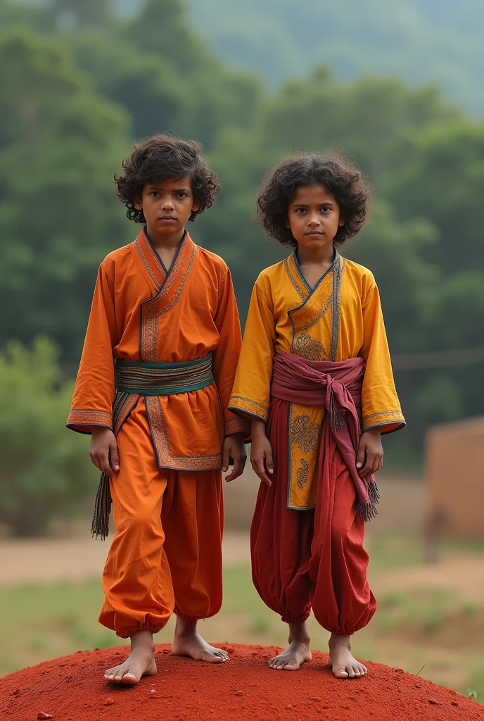 You had a friend with you. He was lean and had curly hair. Both of you were in traditional attire. You had a pic posing on a small red mound that you had posted online, but you looked haggard, and I saw you run sans slippers on the road