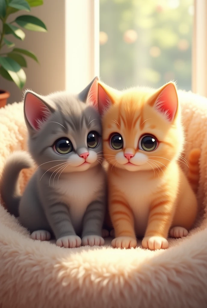 2 cute boy cats