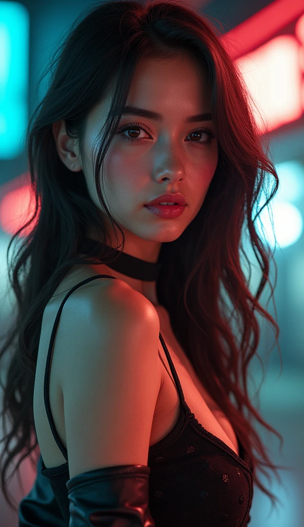 a beautiful girl in a short tight dress and boots, detailed eyes, detailed lips, extremely detailed face, long eyelashes, beautiful detailed facial features, cinematic lighting, vibrant colors, digital art, intricate details, photorealistic, 8k, highly detailed, masterpiece, concept art