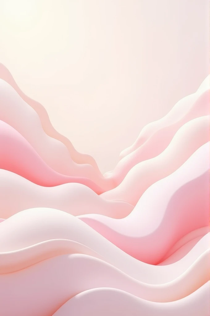Pink white creamy wavy background design
