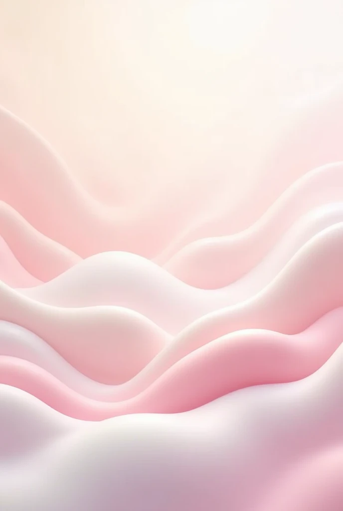 Pink white creamy wavy background design
