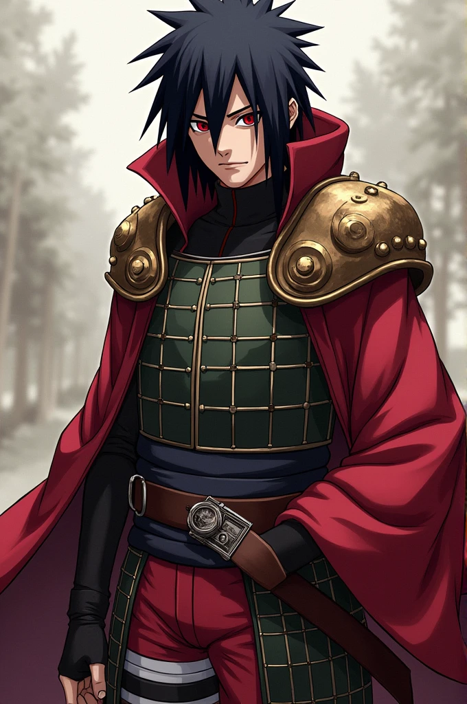 Naruto with Madara's armor outfit