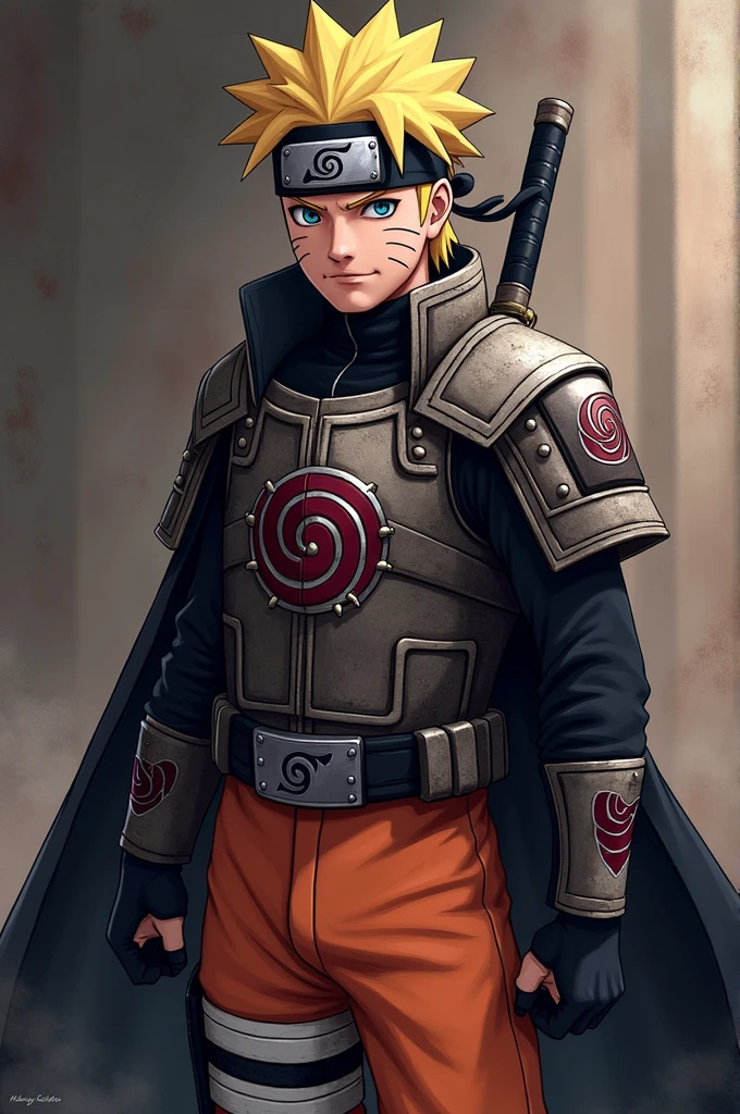 Naruto with Madara&#39;s armor
