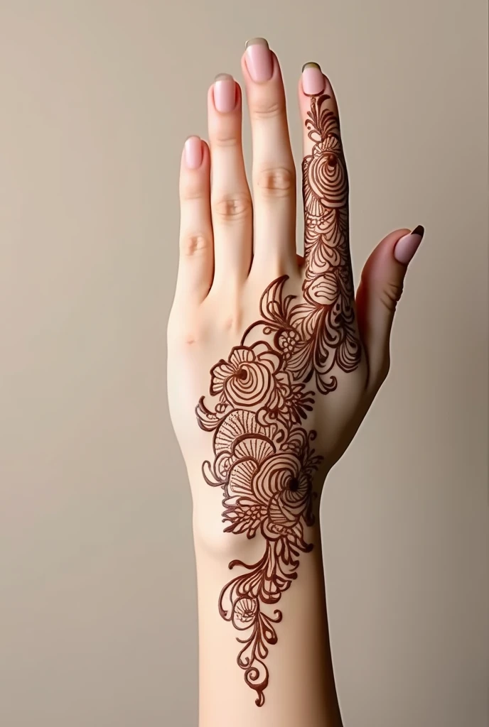 generate Traditional mehndi design on hand