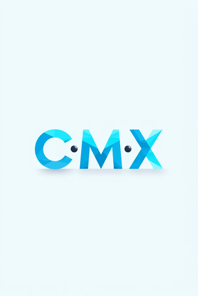 You are a graphic designer and you have to create a logo with the initials CMX for a company that sells phones called cellmaxi, You must integrate the white color, blue and black