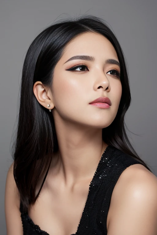 With someone else,Black eyeshadow