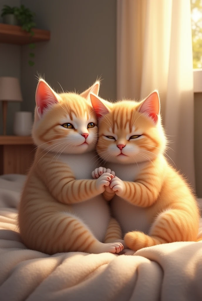 2 lovely, gentle, docile male cats
