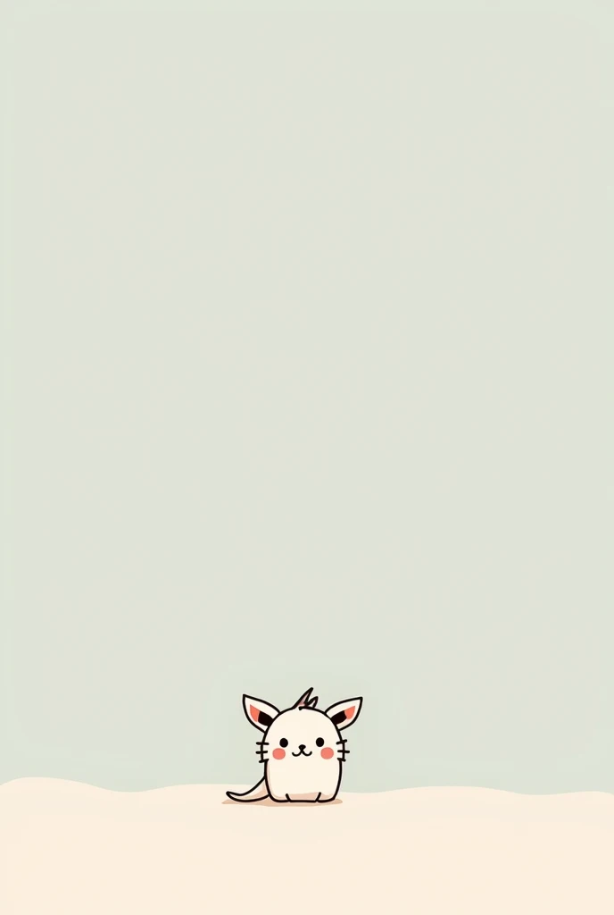 （Most of the background is solid color.），Simple little cute cartoon character picture below