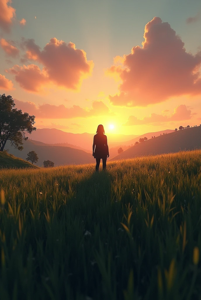 First Person Grassland Dusk