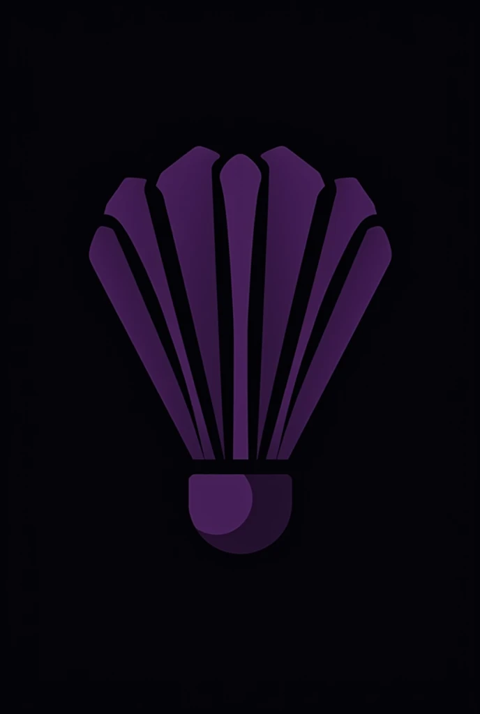 Badminton logo with the name TEAM KALARKAR with a touch of purple
Round with the name shuttle as the main symbol black background
