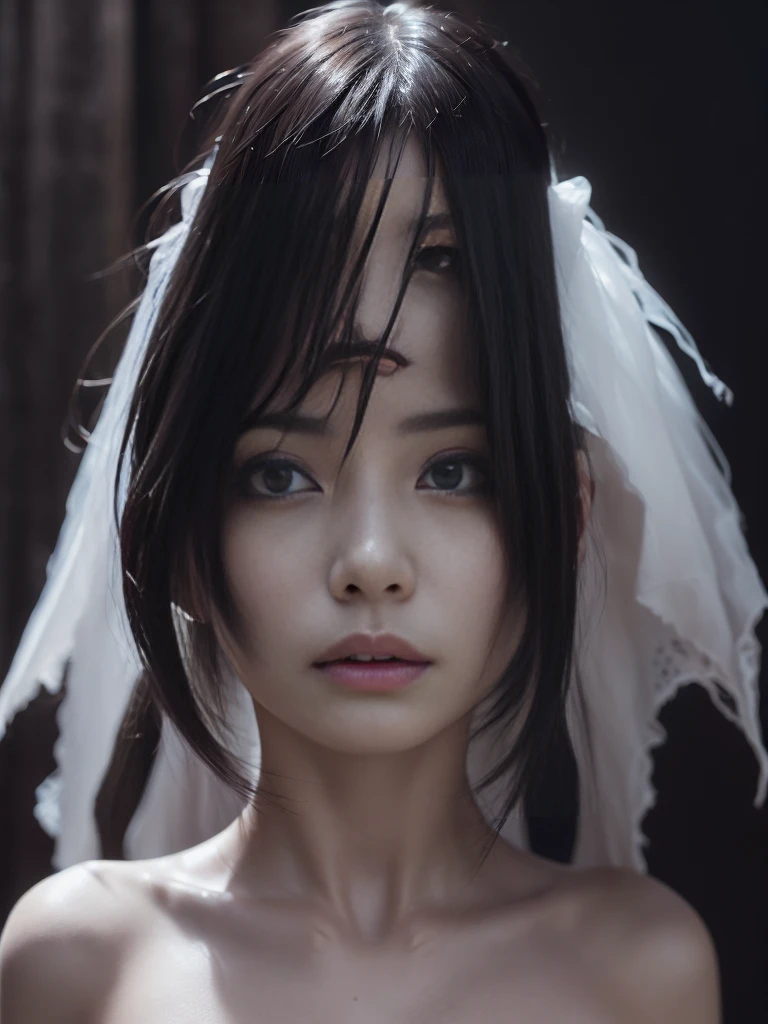 ( Women:1.6),(Surrealist female portrait), (Dark Fantasy Art: 1.6), The style of David Hockney and Alphonse Mucha, Incredible realism, Dynamic Lighting, 4K resolution, Highly detailed facial features, Award-winning, Cowboy Shot, (Official Uniform: 1.4), Deep Shadow.