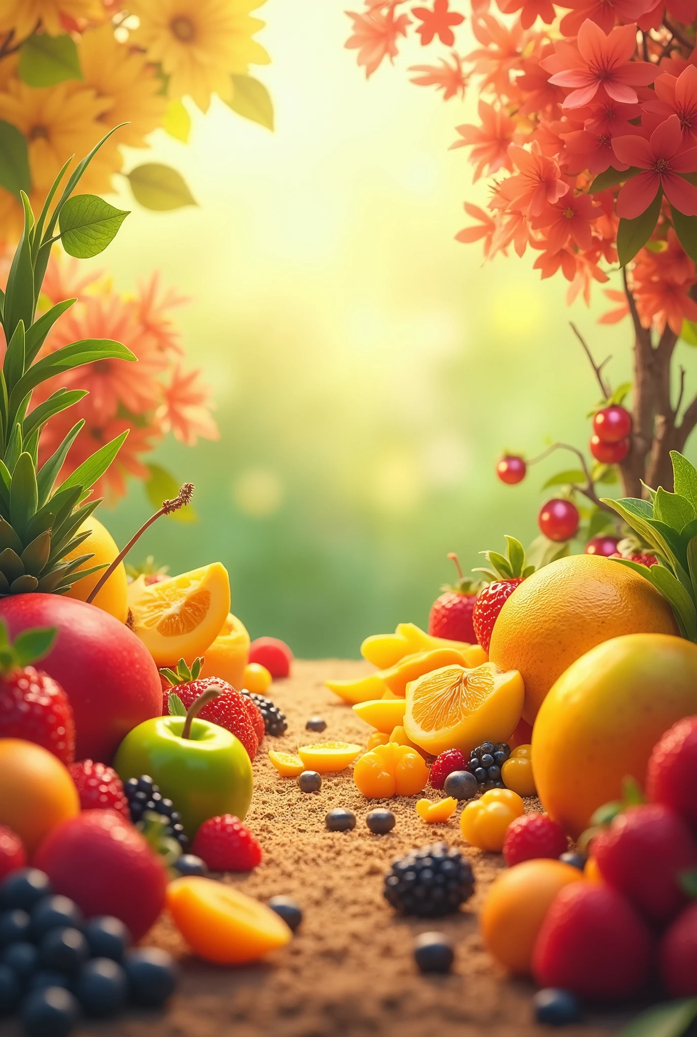 **Prompt:**
"Create a vibrant and playful song about fruits that can be paired with images and pictures. The song should celebrate the colorful variety of fruits, highlighting their flavors, textures, and benefits. Incorporate cheerful lyrics that describe different fruits, their unique characteristics, and how they can be enjoyed. The melody should be catchy and upbeat, making it perfect for a visual presentation featuring fruit imagery."