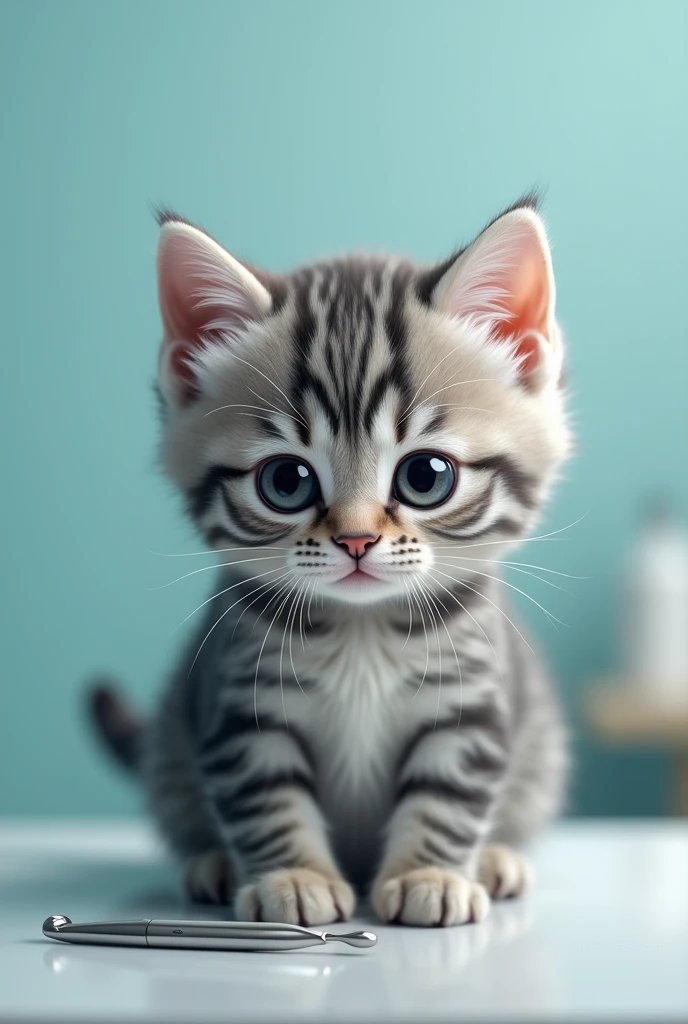 American Shorthair　Silver Tabby　Cat　cute　成Cat　Scalpel

