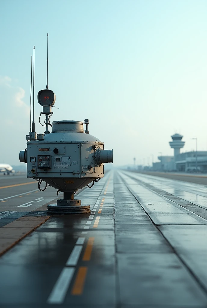 Sensor alongside airport Runway