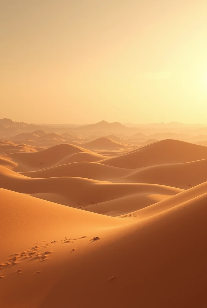 **"EternalDunes, vast desert landscape, rolling sand dunes, golden hues, gentle winds, no_humans, serene desert environment, endless horizon, soft shadows, tranquil and expansive atmosphere, warm sunlight casting long shadows, delicate sand patterns, rich color palette, peaceful solitude, timeless and majestic desert scene (perfect masterpiece, best quality, best resolution:1.5)(perfect CG 8K UHD unity wallpaper)"**