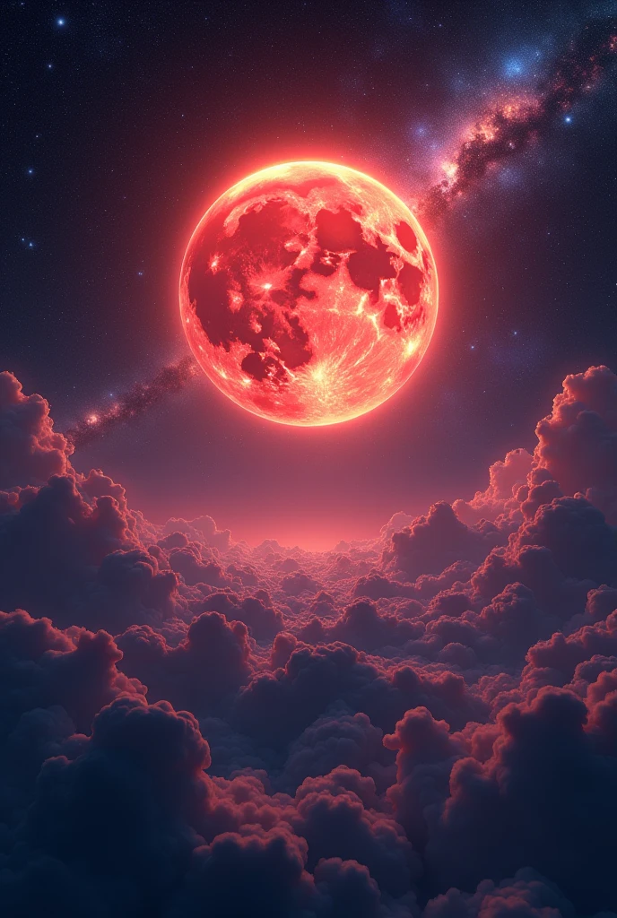 **"CelestialNightscape, dark night sky, glowing red moon, twinkling stars scattered across the heavens, swirling galaxy in the background, no_humans, vast cosmic expanse, deep space atmosphere, vibrant celestial bodies, radiant lunar glow, ethereal starfield, intricate galaxy patterns, rich color palette, mystical and awe-inspiring atmosphere (perfect masterpiece, best quality, best resolution:1.5)(perfect CG 8K UHD unity wallpaper)"**