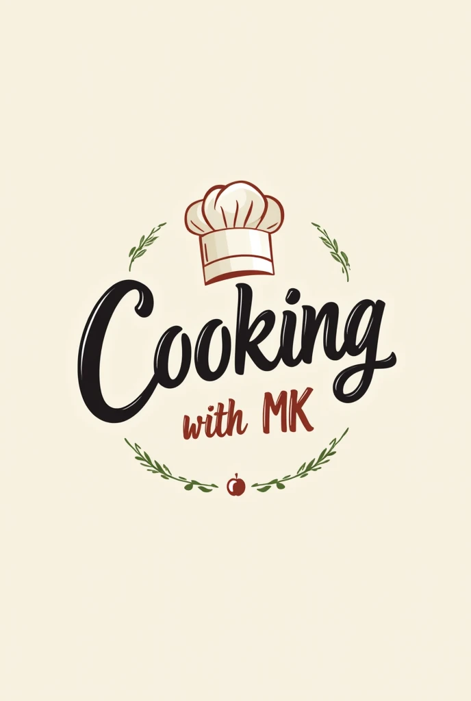 Create an logo For my YouTube channel on my channel name my channel name is Cooking with Mk
