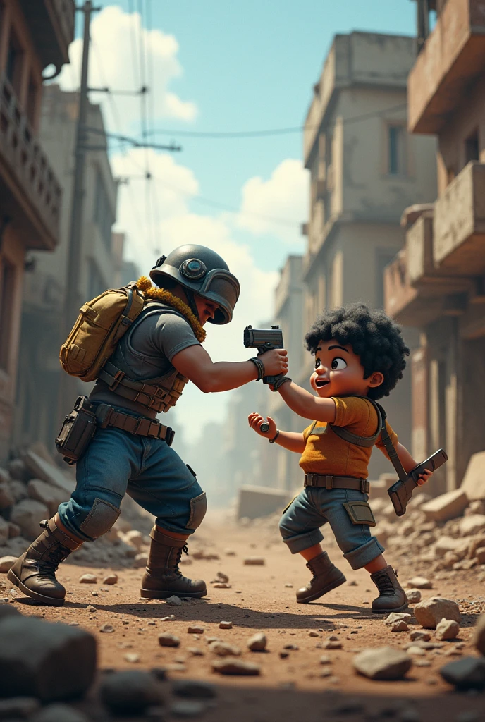 Pubg charector fight with chota bhim