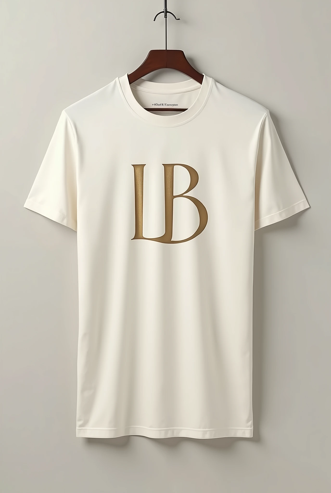 A neutral t-shirt with an LB logo on it