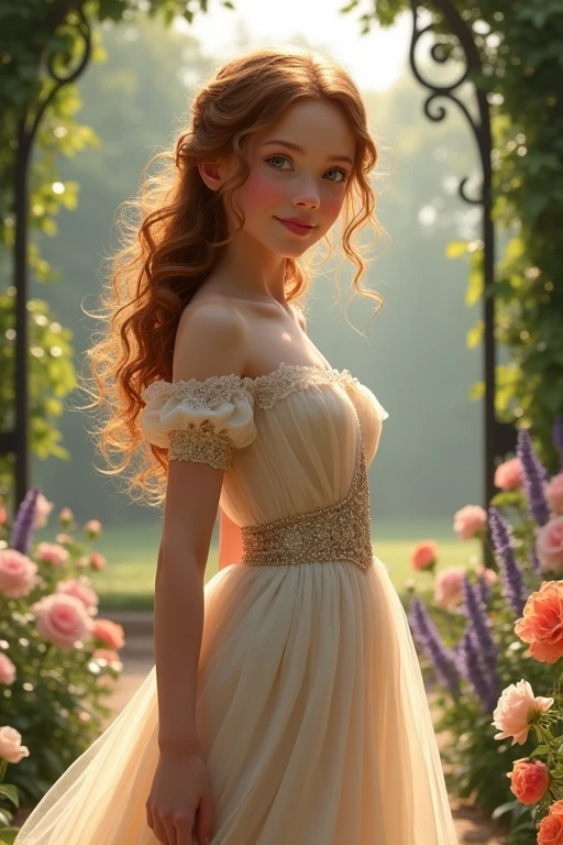 a girl, make a curtsey,