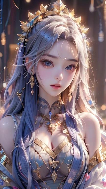 Perfect NwsjMajic,(masterpiece, Highest quality, Highest quality, Official Art, beautiful and aesthetic:1.2), (One girl), Very detailed,colorful,Most detailed, Official Art, unity 8k wallpaper, Super detailed, beautiful and aesthetic, beautiful, masterpiece, Highest quality, (zenTangle, Mandala, Tangle, enTangle) ,Holy Light,Gold foil,Gold leaf art,Sparkly Painting,